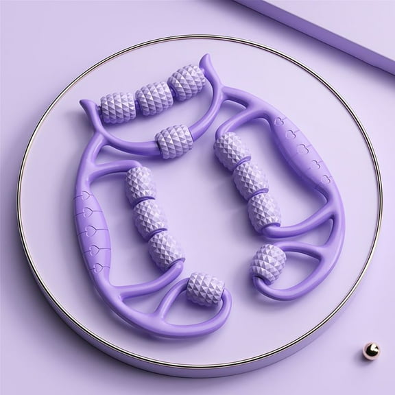 Circular Leg Massage Roller for Muscle Relaxation and Cellulite Care, Handheld Clamping Tool for Improved Circulation and Tension Relief