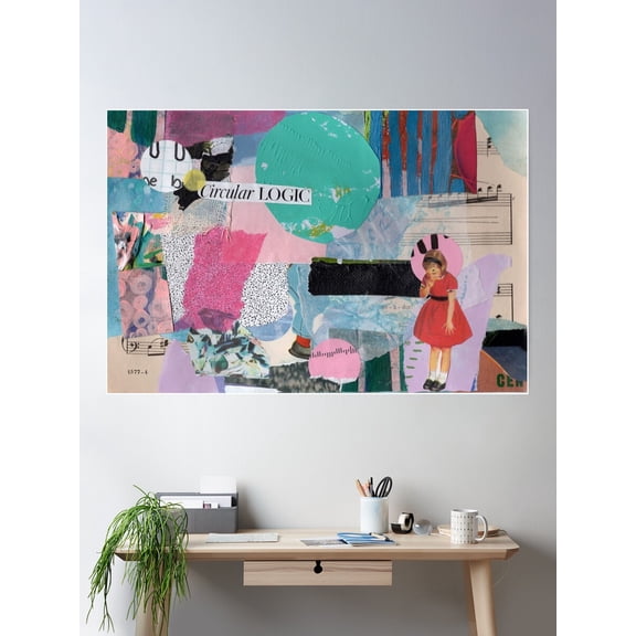 Circular Logic Poster Wall Art, Modern Wall Decor For Living Room Bedroom, 8x12 UNFRAMED