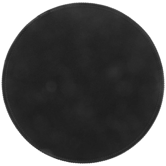FONDOTIN Mice Pads Black Rubber Circular Smooth Mouse Movement 1Pcs for Gaming Back to School