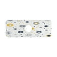 thumbnail image 1 of Circular Pattern Design Single Compact Faucet Drying Pad 14.7x5.4in Absorbent Mat for Small Sinks, Vanity Countertops, 1 of 10