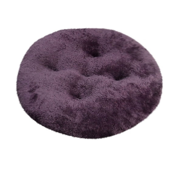 A Circular Plush Seat Cushion Chair Stool Butt Pad Thickened Dining Chair Mat Floor Futon Pad 16X16 Inches Breathable Comfort Support Office Home Car Ergonomic Sitting Solution