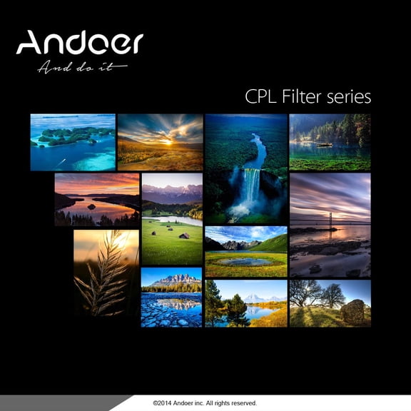 Circular Polarizer Electronic Andoer 49mm Digital Slim CPL Circular Polarizer Polarizing Glass Filter for DSLR Camera Lens