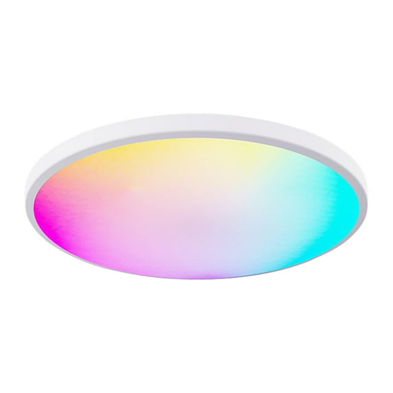 Circular RGBCW Ceiling Light Full Color Dimmable LED Lighting Remote ...