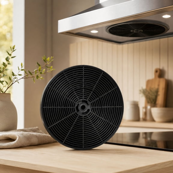 Circular Range Hood Filter Easy‑Replace Cooker Hood Grease Odor Filter High‑Density Vent Filter