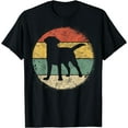 thumbnail image 1 of Circular Retro Labrador Owner Gift Golden Black Lab Dad Mom T-Shirt, 1 of 3