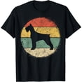 thumbnail image 1 of Circular Retro Schnauzer Owner Gift Standard Giant Dog Mom T-Shirt, 1 of 4