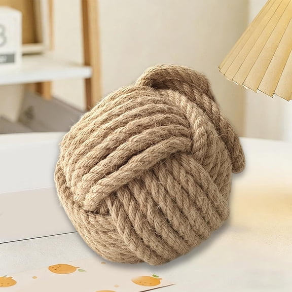 Circular Rope Woven Door Stopper Heavy Weighted Windproof Door Holder Crash Protection Silent Anti Collision Floor Door Stop Home Bar Restaurant Decor Portable Hanging Rope Design Functional Ornament
