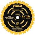 thumbnail image 1 of Circular Saw Blade, 6-1/2" D x 0.039" T, 24 Teeth, 5/8" Arbor Dewalt DW9199, 1 of 4