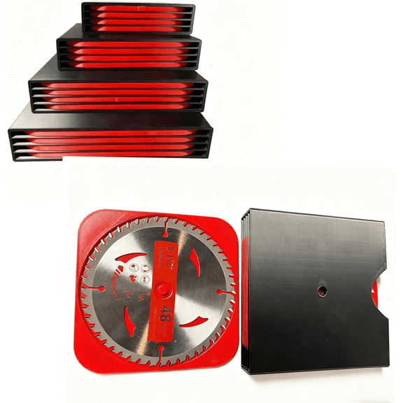 Circular Saw Blade Storage Rack - Suitable For 4-1/2 to 10 Inch Saw Blades, With Guide Tray, A Storage Device For The Transport Of Saw Blades(4 Pieces Per Box) (Suitable For Diameter Of 5 1/2 Inches)