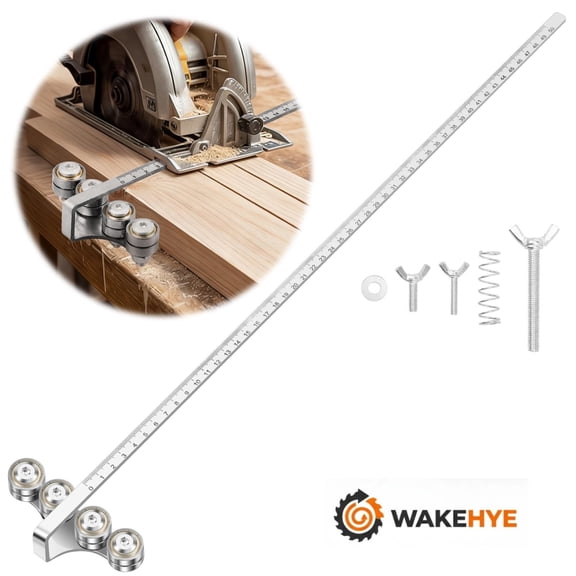 Circular Saw Guide Rail Positioning Caliper for Circular Saw Precise Measurement and Easy Wood Cutting Adjustable Stainless Steel