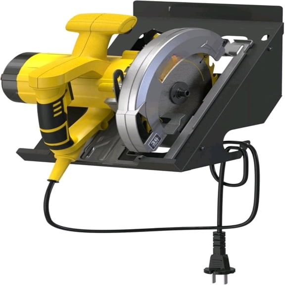 Circular Saw Holder, Wall Mount Storage Rack Organizer for Workshop, Shed, Garage, Home, Fit Most of Circular Saw
