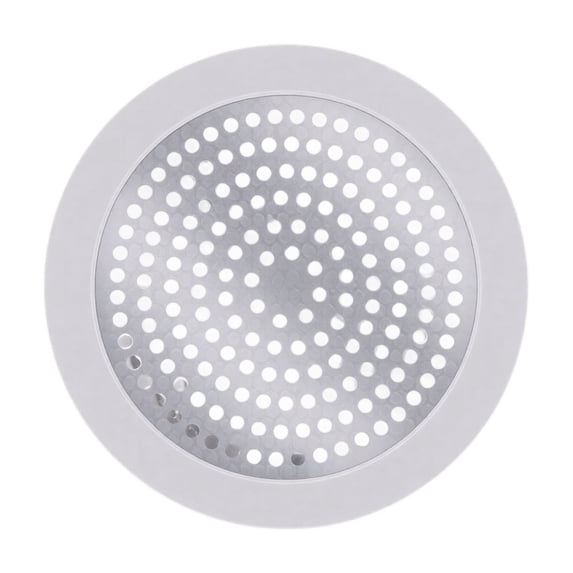 Circular Silicone Floor Drain Cover 3.5in Multi-Hole Mesh Hair Catcher Strainer Anti-Clogging Filter Pad for Bathtub Bathroom Sink