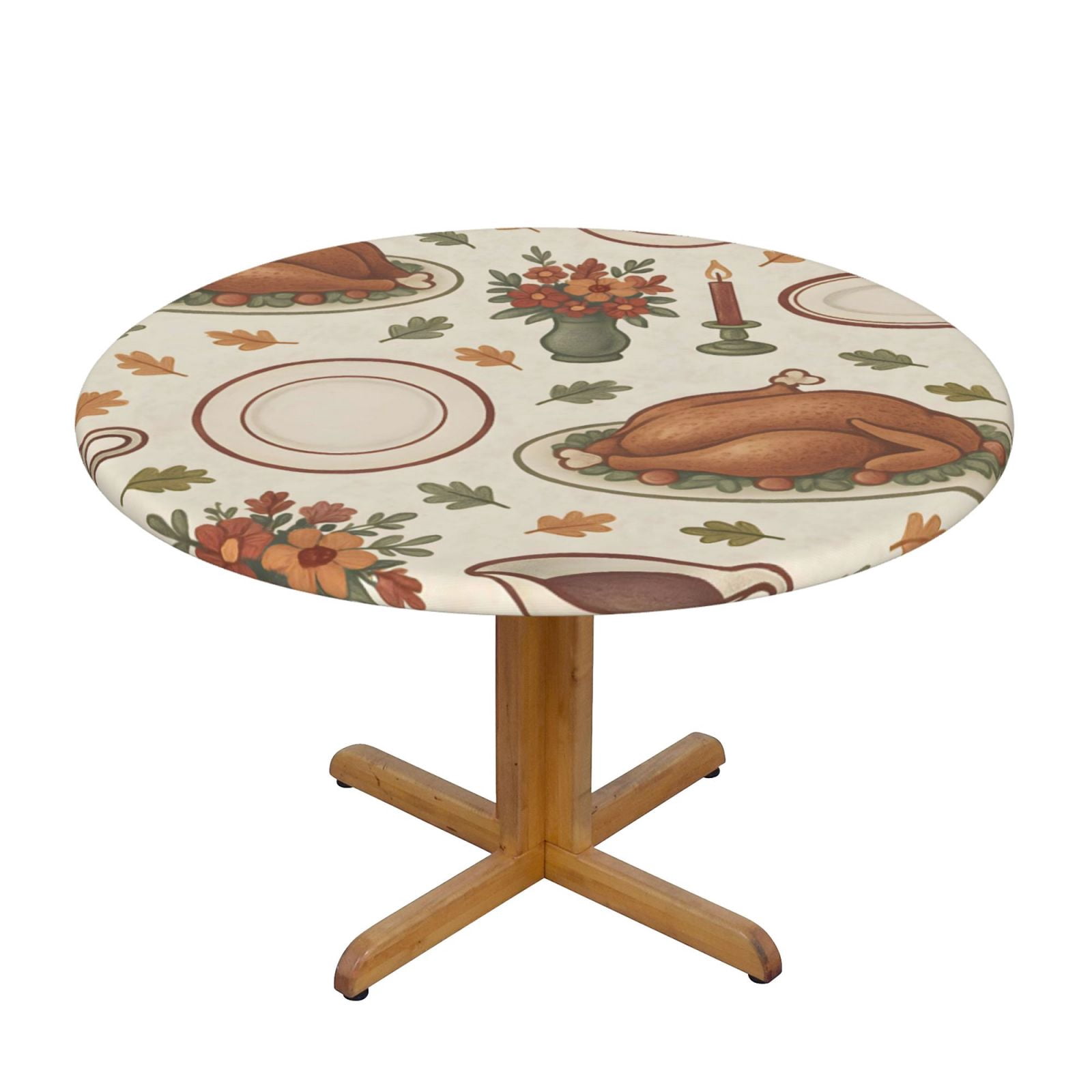 The Circular Table Cover Has Good Anti-Fouling And Anti-Oil Crease ...