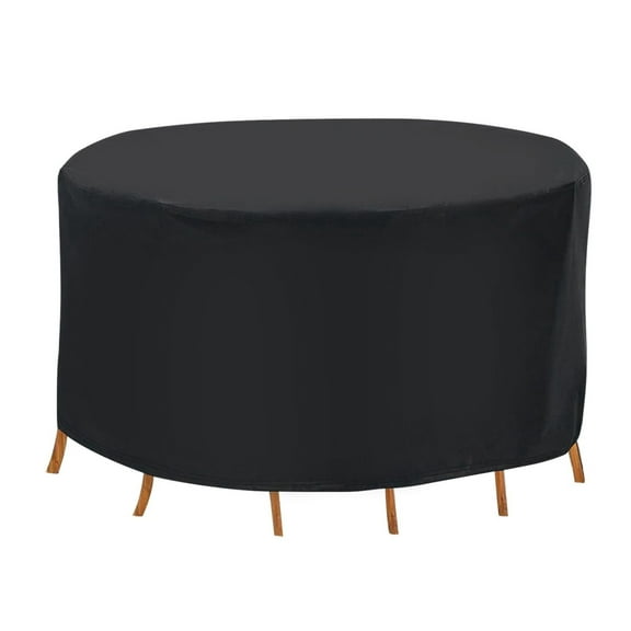Circular Table Cover UV Water Resistant Outdoor Furniture Protector For Small Round Table Chairs Set