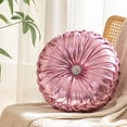 thumbnail image 1 of Circular Throw Pillows Pumpkin Pleated Handmade Metallic for Home Decor Bedroom Living Room Couch Bed Sofa, 1 of 5