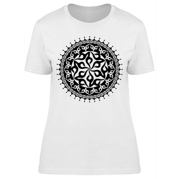 Circular Tribal Tattoo T-Shirt Women -Image by Shutterstock, Female 3X-Large