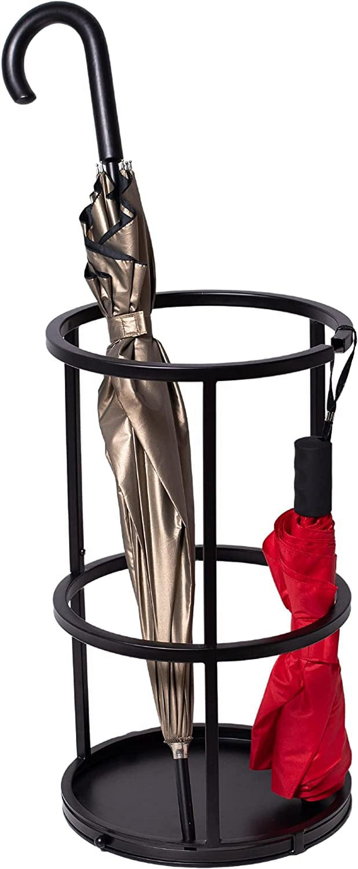 Circular Umbrella Holder With Removable Drip Tray Stand For Umbrellas