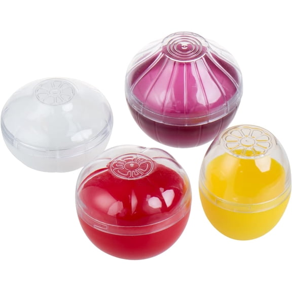 Circular Vegetable and Fruit Storage Containers for Fridge BPA Free Reusable Onion Garlic Tomato Lemon Savers