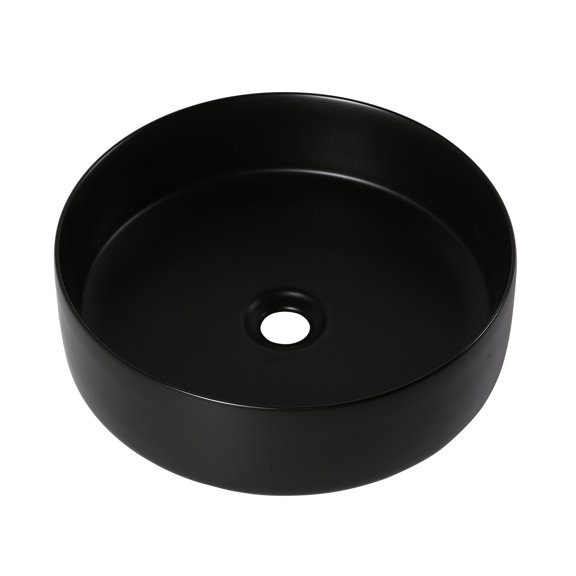 Circular Vessel Ceramic Sink, Fashionable Look / Fits Any Bathroom Decor