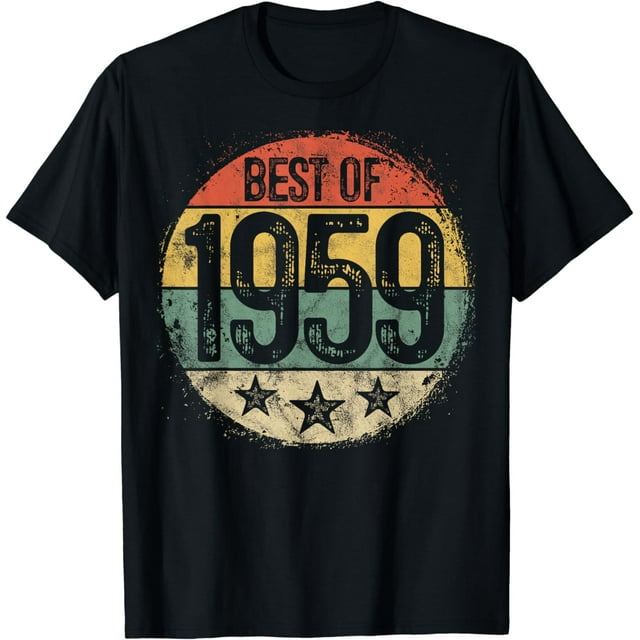 Circular Vintage Best of 1959 65 Year Old Gift 65th Birthday T-Shirt ...