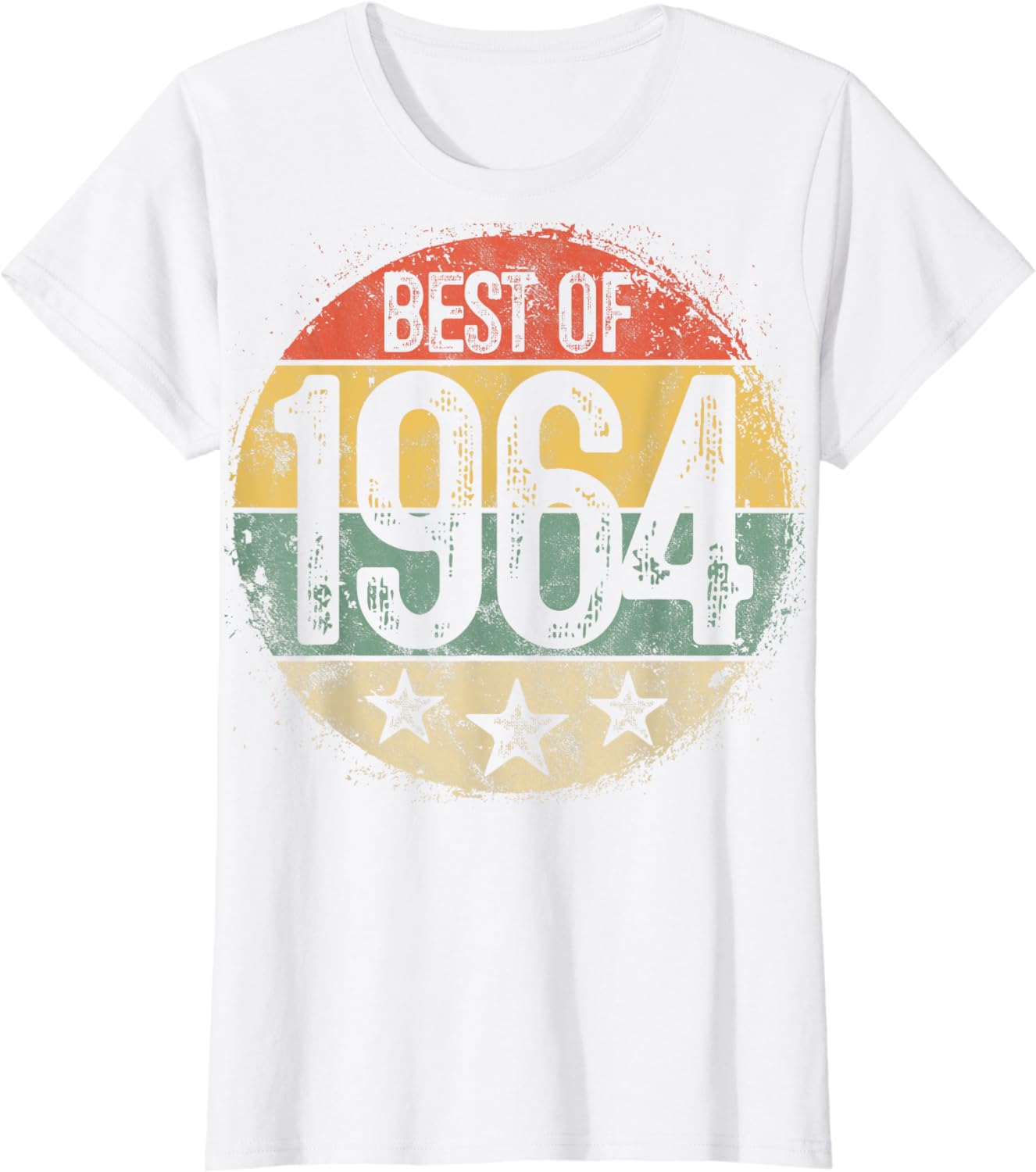 Circular Vintage Best of 1964 60 Year Old Gift 60th Birthday T-Shirt ...