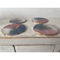 thumbnail image 1 of Circular Wavy Resin Epoxy Coasters Set of 4 Hand made, 1 of 2