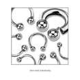 thumbnail image 1 of Circular barbell Body Jewelry Horseshoe Ring Surgical Steel Internally Threaded, 1 of 2