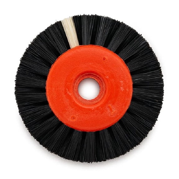 Circular brush, black chungking bristles, 2 rows, pointed,  45 mm with plastic core