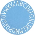 thumbnail image 1 of Circular game carpet, alphabet learning children's floor mat, multi-sized soft crawling mat, 1 of 10