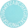 thumbnail image 1 of Circular game carpet, alphabet learning children's floor mat, multi-sized soft crawling mat, 1 of 10