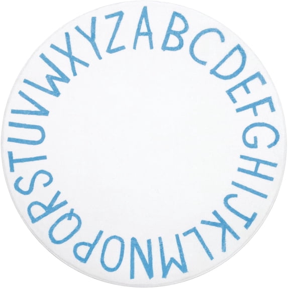 Circular game carpet, alphabet learning children's floor mat, multi-sized soft crawling mat