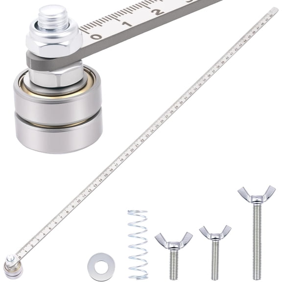 CircularSawStraight Line Guide, Positioning Calipers for Precise Measurements & Easy Wood Cutting, Adjustable Guide Rail, Stainless Steel Precision Cutting Guide for Circular Saws (Single axis 50cm)