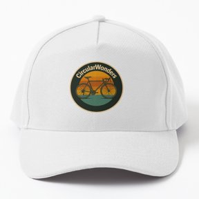 CircularWonders Bicycle Ride Baseball Cap, Cycling Motion Graphic Design, Classic Everyday Hat