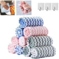thumbnail image 1 of Circulatik Coral Fleece Striped Rag Cleaning Dish Cloth, Circulatik Microfiber Cleaning Cloth, Super Soft Absorbent Dish Towels Rags Cloths for Washing Dishes, 1 of 7
