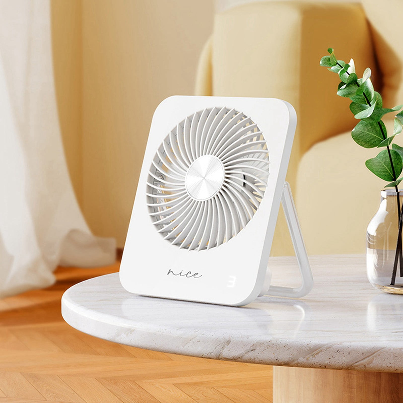 Circulating Fan for Bathroom Desktop Fan Battery Rechargeable Fan 180
