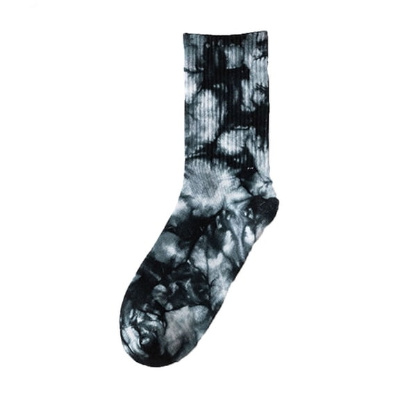 Circulation Compression Socks for Women Men Adult Fall And Winter New Tie Dye Mid Calf Socks Couple Socks Street Personality Hip Hop Skateboarding Socks Breathable Casual Socks