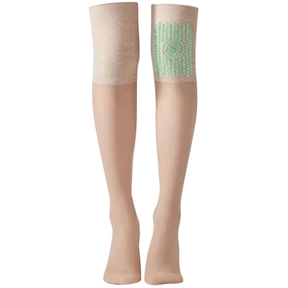 Circulation Compression Socks for Women Men Velvet Heating Office Conditioned Stocks Anti Hooking Non Sslip Thin Knee Pads Knee Pads Leg Shapers Elastic Stockings Breathable Casual Socks