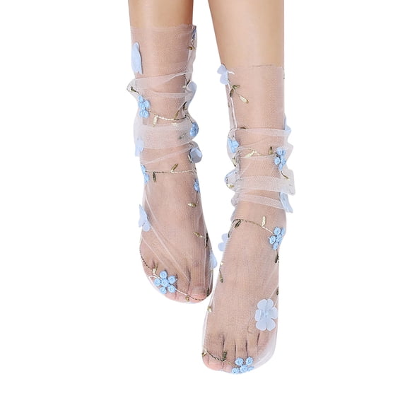 Circulation Compression Socks for Women Men Spring And Summer Simple Adult Socks Breathable Fashion Trend Broken Flower Pile Socks Simple Skin Color Printed Socks Breathable Casual Socks