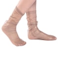 thumbnail image 1 of Circulation Compression Socks for Women Men Spring And Summer Simple Adult Socks Breathable Fashion Trend Broken Flower Pile Socks Simple Skin Color Printed Socks Breathable Casual Socks, 1 of 3