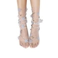 thumbnail image 1 of Circulation Compression Socks for Women Men Spring And Summer Simple Adult Socks Breathable Fashion Trend Broken Flower Pile Socks Simple Skin Color Printed Socks Breathable Casual Socks, 1 of 4