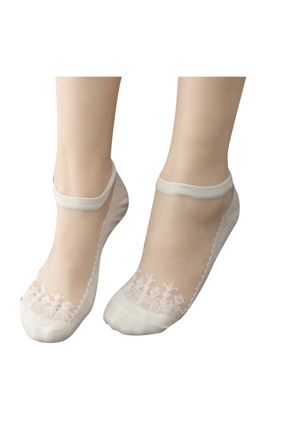 Circulation Compression Socks for Women Men Fashion Casual Short Lace Sexy Breathable Socks Breathable Casual Socksfor Medical,Running,Athletic