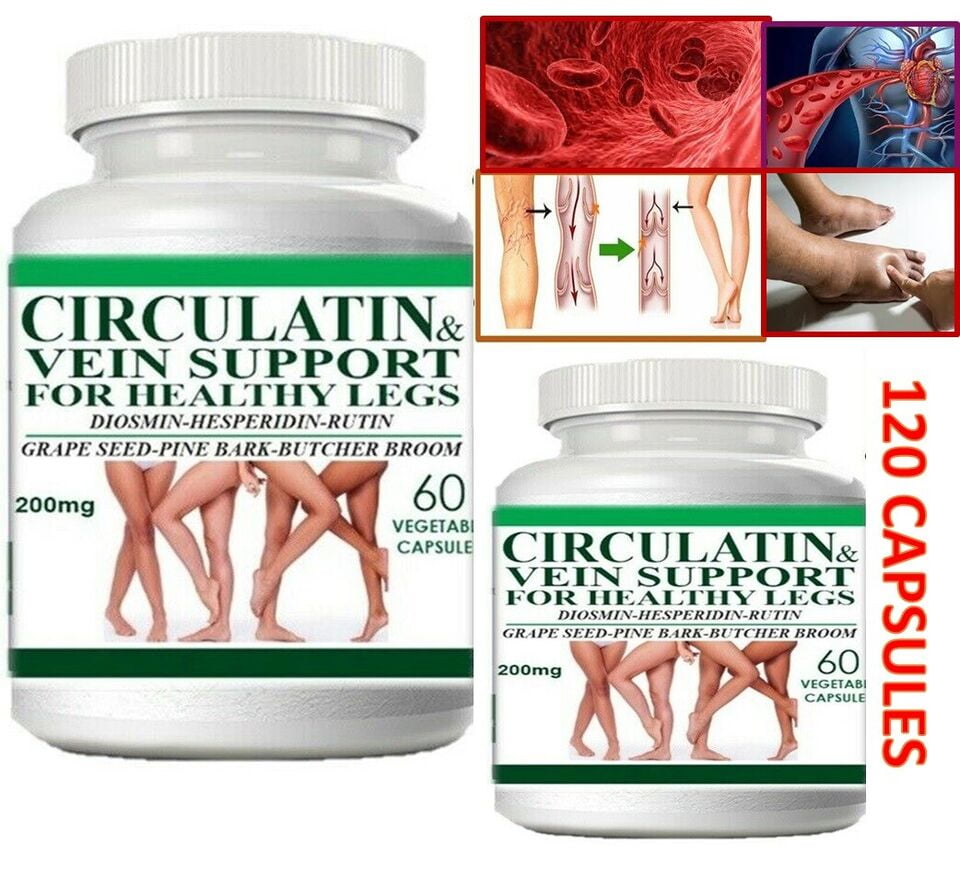 Best Supplement For Circulation In Legs And Feet Circulation & Vein Support For Healthy Leg Supplement 200mg 120 capsule