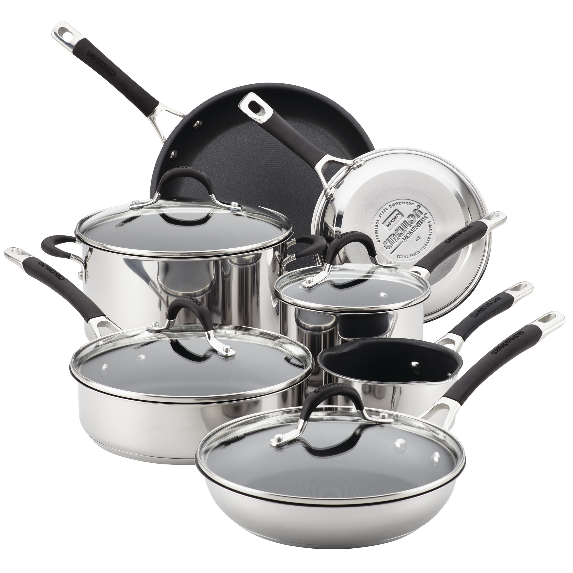 Circulon 11 Piece Momentum Stainless Steel Nonstick Pots and Pans - image 1 of 7