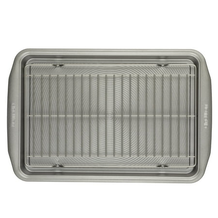 Circulon 15" x 10" Steel Nonstick Baking Sheet, BAKING PAN SET INCLUDES: 10-In x 15-In baking sheet, 2-in-1 cooling racks,Oven safe 450°F(3 Pieces)