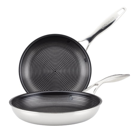 Circulon 2 Qt. SteelShield C Series Tri Ply Clad Nonstick Saucepan with Lid, Silver