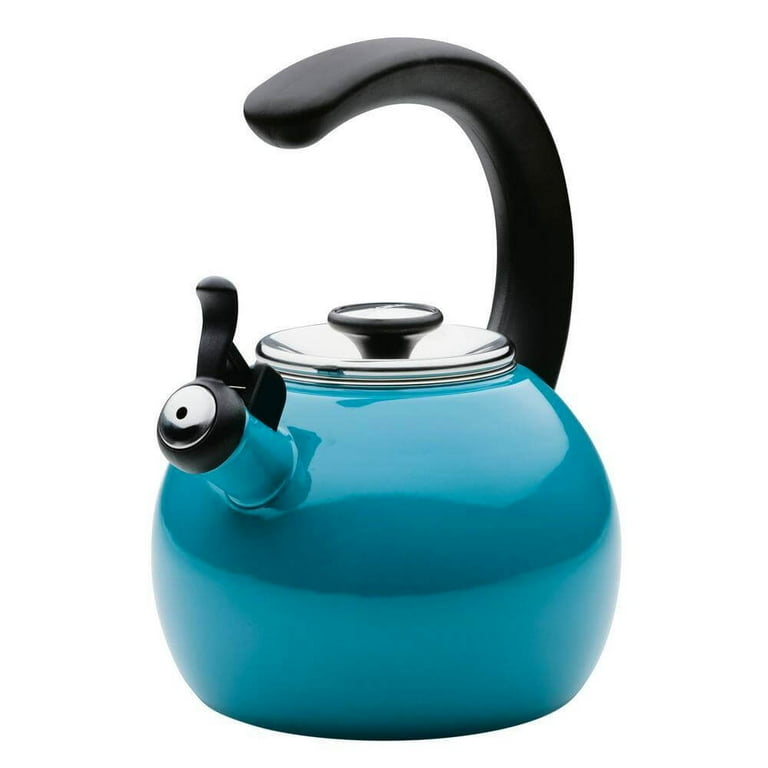 Circulon Stainless Steel Whistling Teakettle with Flip-Up Spout, 2.3-Quart, Silver