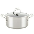 thumbnail image 1 of Circulon 4Qt Stainless Steel Saucepan with Lid and SteelShield Hybrid Stainless and Nonstick Technology, Silver, 1 of 11