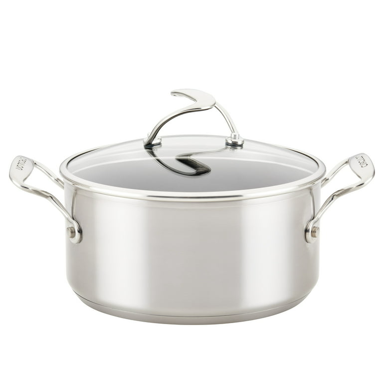 Professional Secrets Designed in Sweden Cooking Pot - Stainless Steel Stackable Saucepan with Lid - Large (6.3 qt)