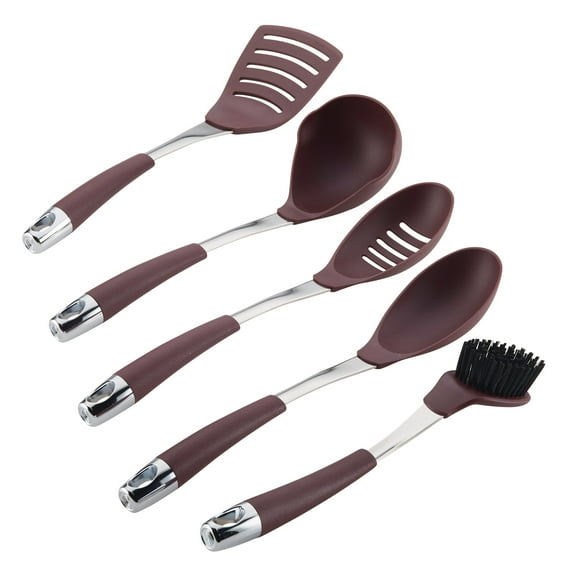 Circulon 5 Piece Harmony Tools Nylon Tool Set, Merlot