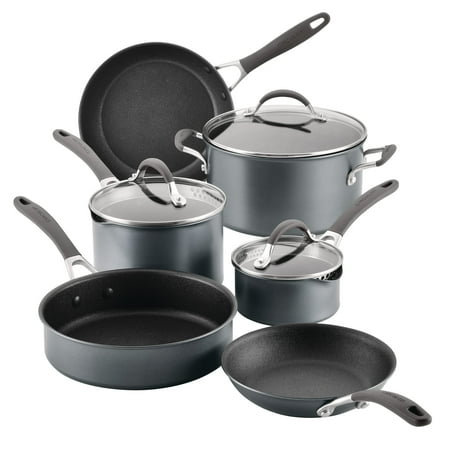 Circulon 9 Piece Nonstick Aluminum Cookware Pot and Pan Set